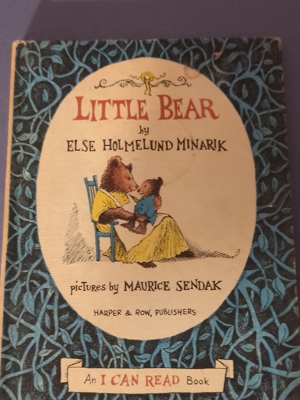 Little Bear by Else Holmelund Minarik - Blue and Cream Cover